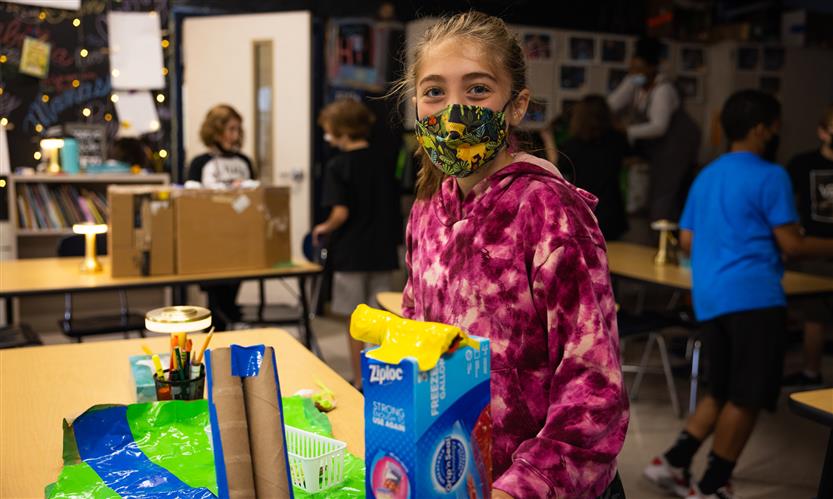 Students complete a STEM project